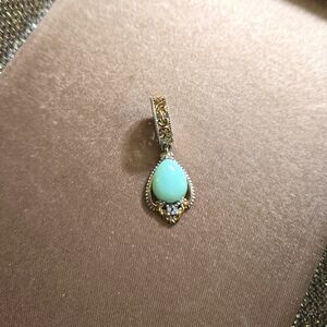Gems En Vogue Two-Tone Dangle Charm